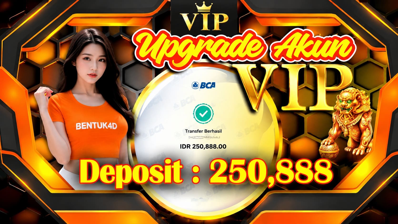 Upgrade Akun VIP Sekarang,Akun Jadi Gampang Menang di BENTUK4D